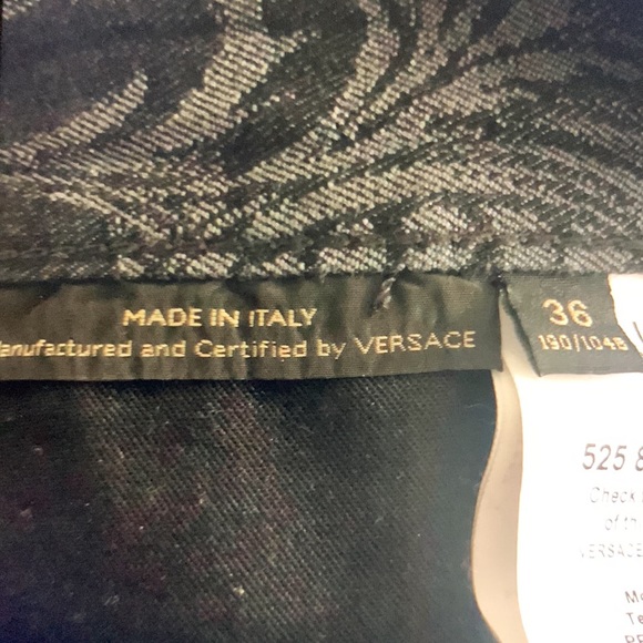 Authentic Versace Pants sz 36 Md in Italy Worn Few Times Excellent Condition - Picture 3 of 12